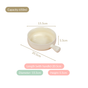 Pastel Cream Ceramic Bowl With Handle 650ml