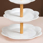 White Serenity Ceramic 3 Tier Cake Stand