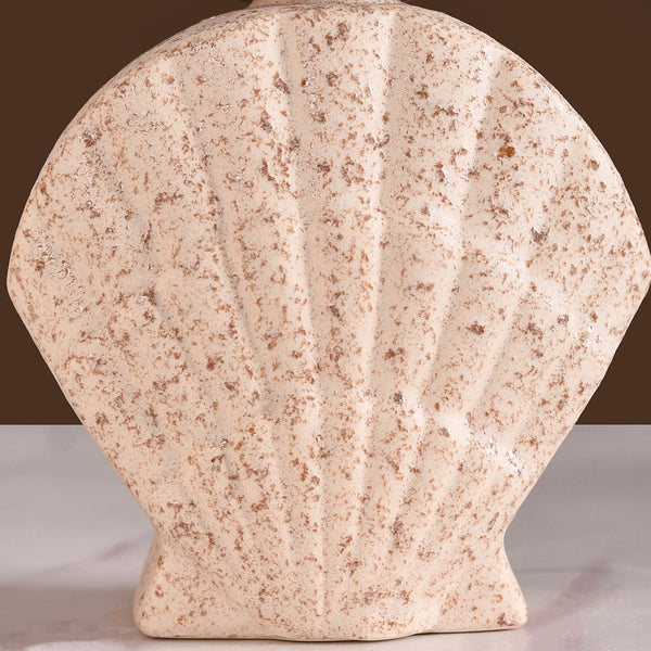 Beach Shell Ceramic Bath Set of 2 Cream Beige