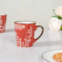 Red Tea Coffee Cup Set of 6 200ml - Tea cup set, tea cups, coffee cups, ceramic tea cups, tea cup set of 6, coffee mugs, coffee mug set