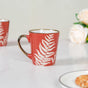 Red Tea Coffee Cup Set of 6 200ml - Tea cup set, tea cups, coffee cups, ceramic tea cups, tea cup set of 6, coffee mugs, coffee mug set