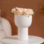 European Ceramic Flower Pot White- Wide Mouth Ceramic Pot, White Flower Pot, Decorative Ceramic Planter, White Pot for Flowers