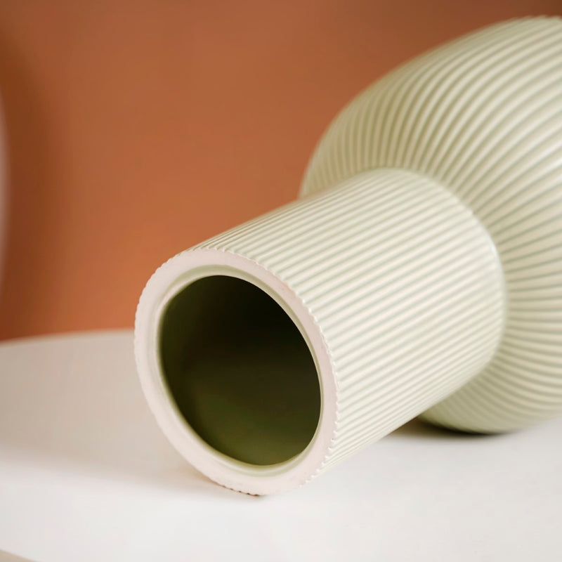 Sage Green Ceramic Pot For Flowers