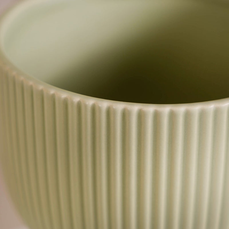 Sage Green Ceramic Pot For Flowers