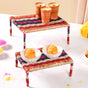 Rainbow Sabai Char Pai Risers Set Of 2