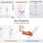 Champagne Glass With 3D Pink Bow 200ml
