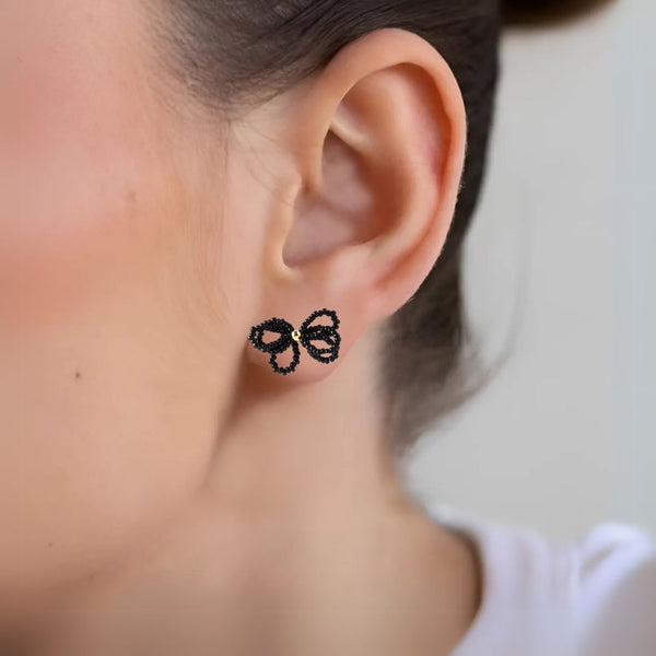 Charming Bow Stud Earrings