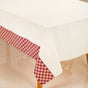 Checkered Border 8 Seater Table Cloth 274x152cm