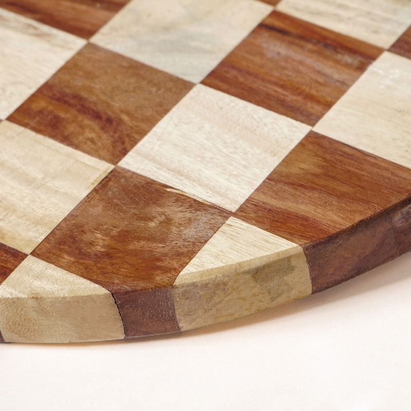Checkered Indian Rosewood Cheese Platter