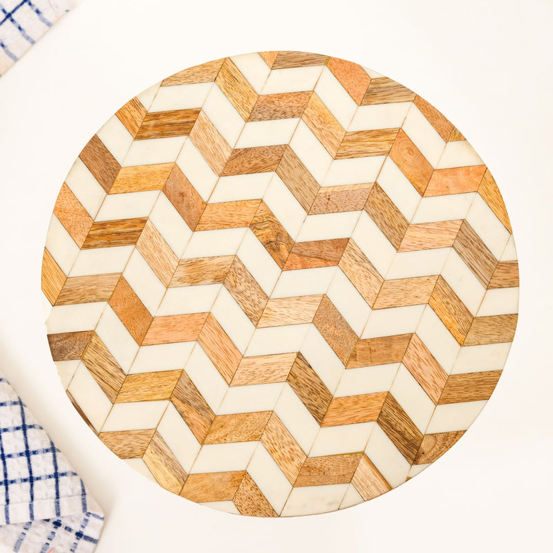 Chevron Wooden Riser