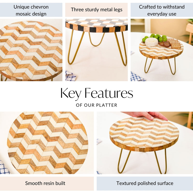 Chevron Wooden Riser