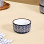 Baroque Ceramic Snack Bowl Set Of 4 Navy 200ml