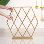 Hexagonal Puja Backdrop Metal Frame With Lotus Hangings