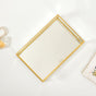 Modern Gold Bordered Decorative Tray Small