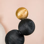 Molecular Geometric Sculpture Black And Gold