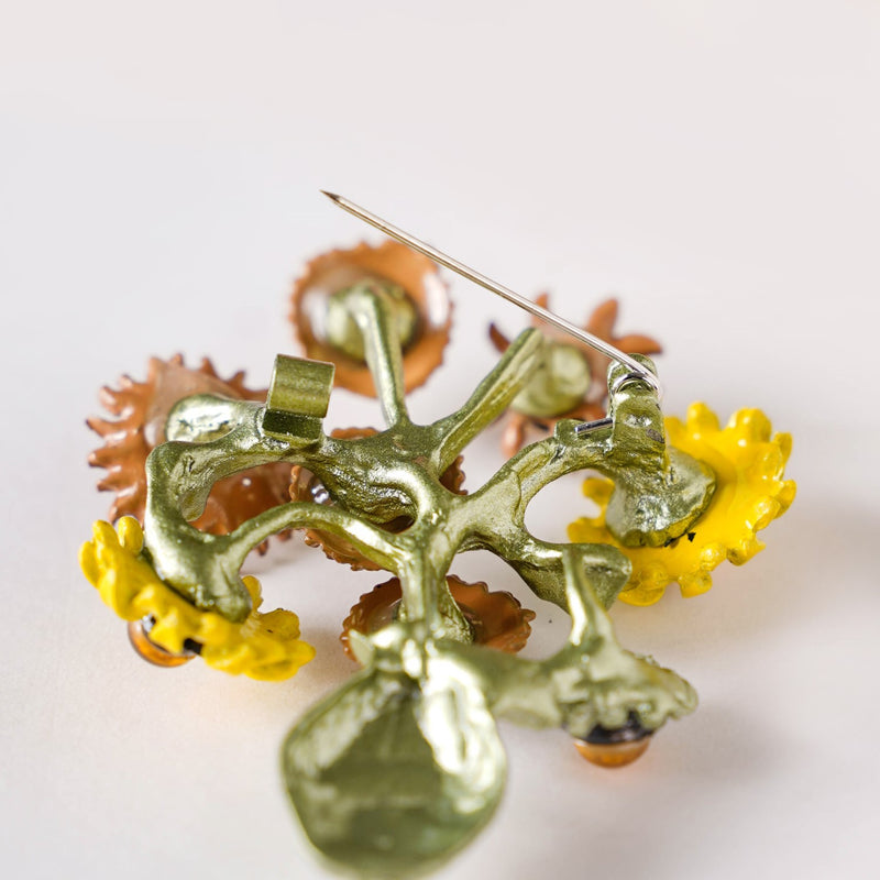 Sunflower Saree Pin