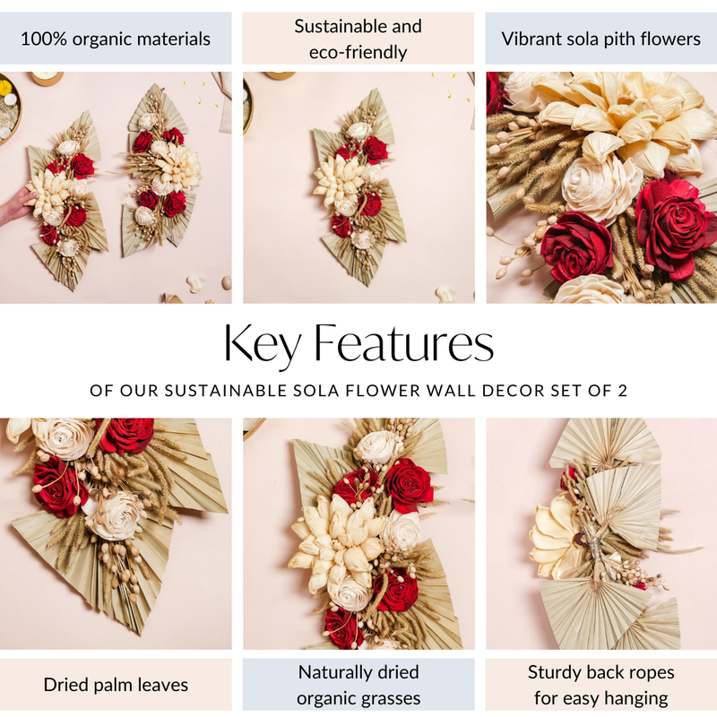 Sustainable Sola Flower Wall Decor Set Of 2