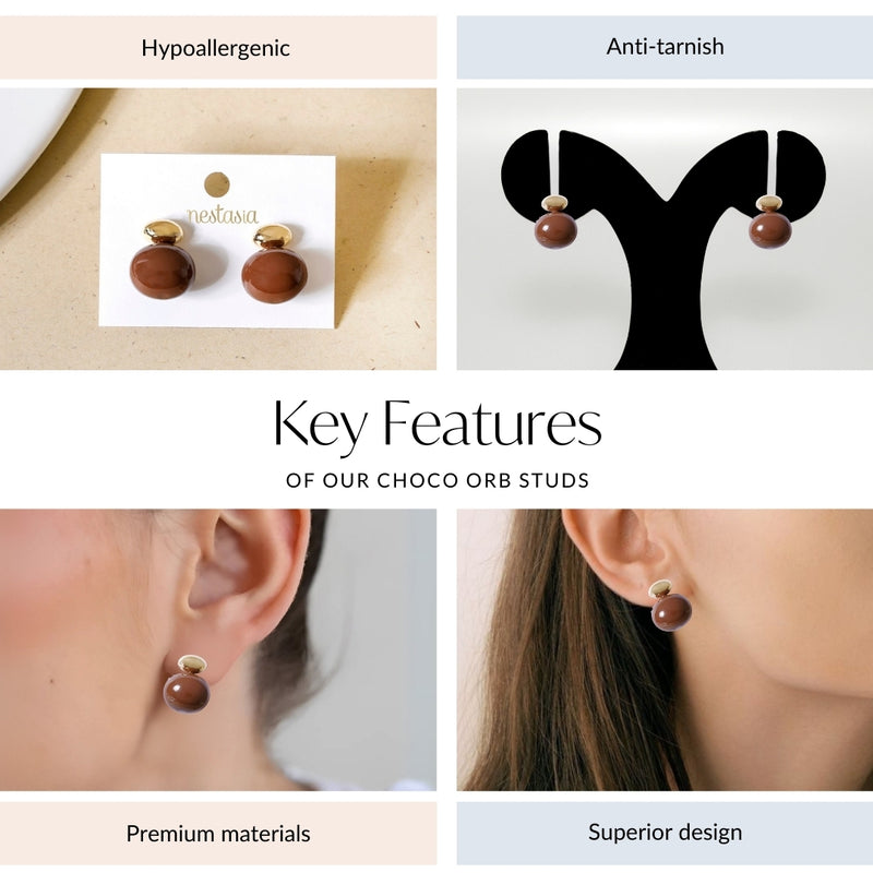 Choco Orb Studs