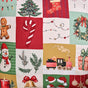 Christmas Chronicles Embroidered Cotton Cushion Cover 39x39cm