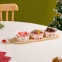 Santa Snowman Reindeer Bowls Snack Platter Set Of 4
