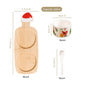 Christmas Soup Bowl And Spoon With Tray Set Of 5