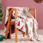 Christmas Trees And Snowflakes Throw Blanket