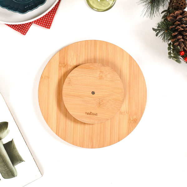 Bamboo Lazy Bamboo Rotating Dip Set Set Of Tree Snack Bowls With