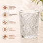 Classic Cut Embossed Shot Glass Set Of 12 55ml