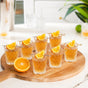 Classic Cut Embossed Shot Glass Set Of 12 55ml