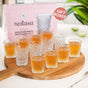 Classic Cut Embossed Shot Glass Set Of 12 55ml