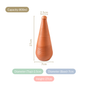 Terracotta Taper Water Bottle 800ml - Terracotta water bottle, earthen clay water bottle