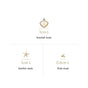 Coastal Treasures Dainty Gold Studs Set Of 3