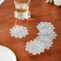 Silver Snowflake Coaster Set Of 6