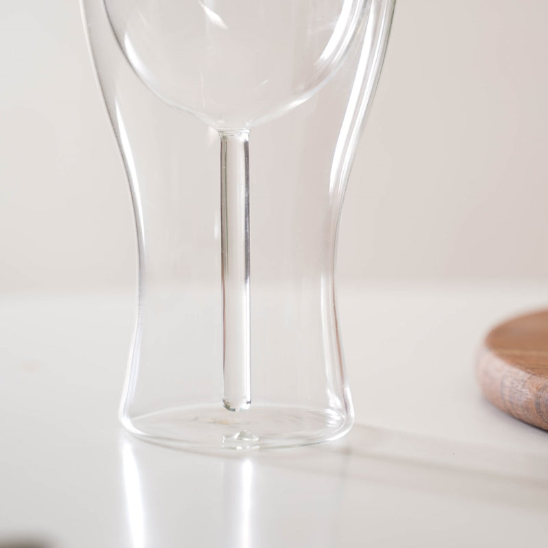 Set Of 2 Transparent Double Wall Cocktail Glasses 450ml