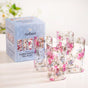 Pink Roses Cocktail Glass Set Of 4 340ml