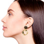 Coco Twist Dangle Earrings Brown