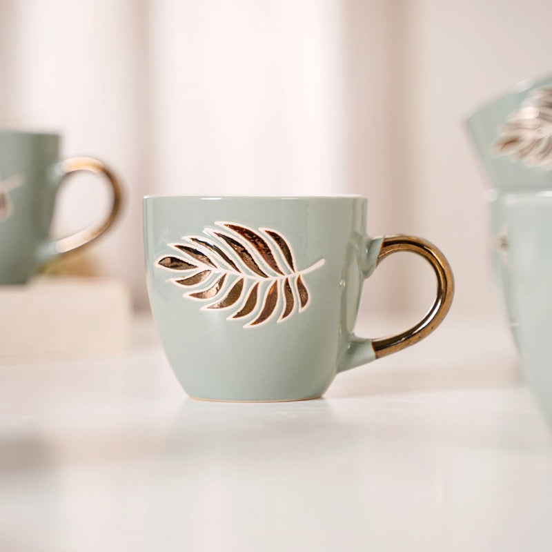 Pastel Hygge Coffee Cups Set Of 6 250ml - Tea cups, tea cup set, coffee cups, ceramic cups, ceramic tea cups, metallic tea cups