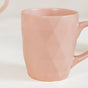 Subtle Pink Cup Set Of 6 Ideal For Tea Coffee 220ml - Coffee mugs, ceramic mug set, coffee mug set, pink ceramic mugs, ceramic mug set of 6