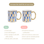 Set Of 2 Splendour Ceramic Mugs With Gift Box 350ml - Coffee mugs, coffee mug set, ceramic coffee mugs, printed coffee mugs, tea cups, tea cup set