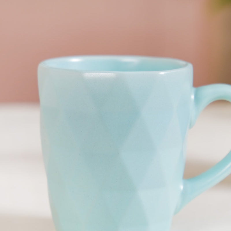 Chai Coffee Cup Light Blue Set Of 6 220ml - Coffee mugs, ceramic mug set, coffee mug set, blue coffee mugs, tea cups, tea cup set