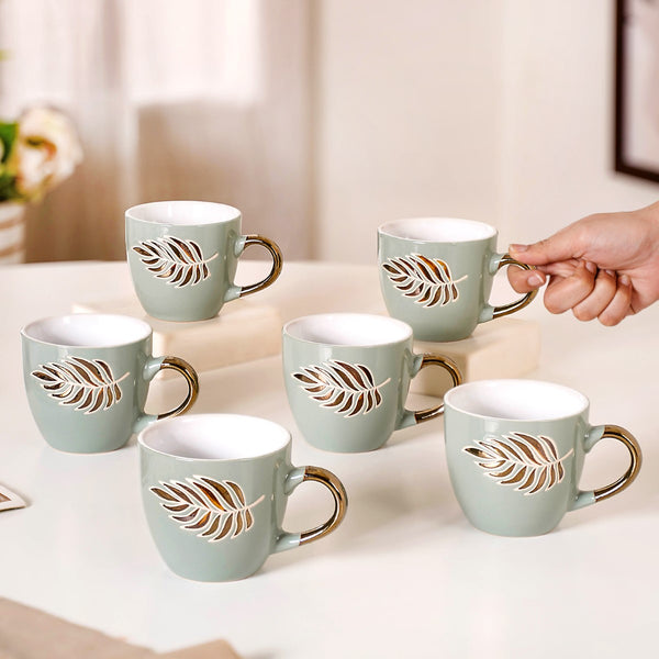 300ml colorful fashion quality ceramic Coffee Cup and Saucer matte fin