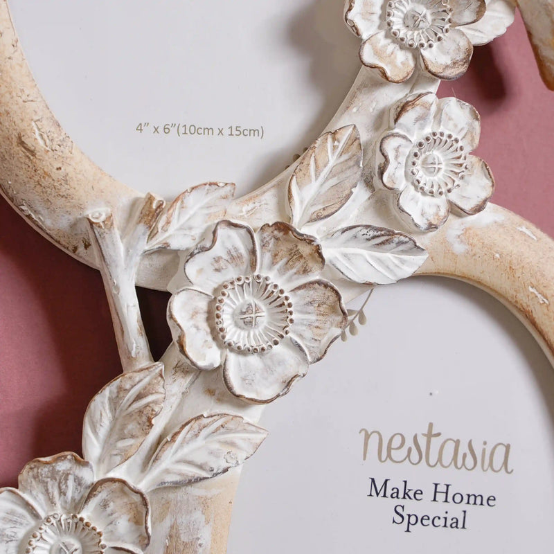 Bird Decor Wall Photo Frame 13"x6.5"- Photo frame, wall frame, round photo frame, decorative photo frame, wall decor, picture frames