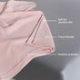 Combed Cotton Waffle Sofa Throw Blanket Pink 220x200cm