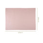 Combed Cotton Waffle Sofa Throw Blanket Pink 220x200cm