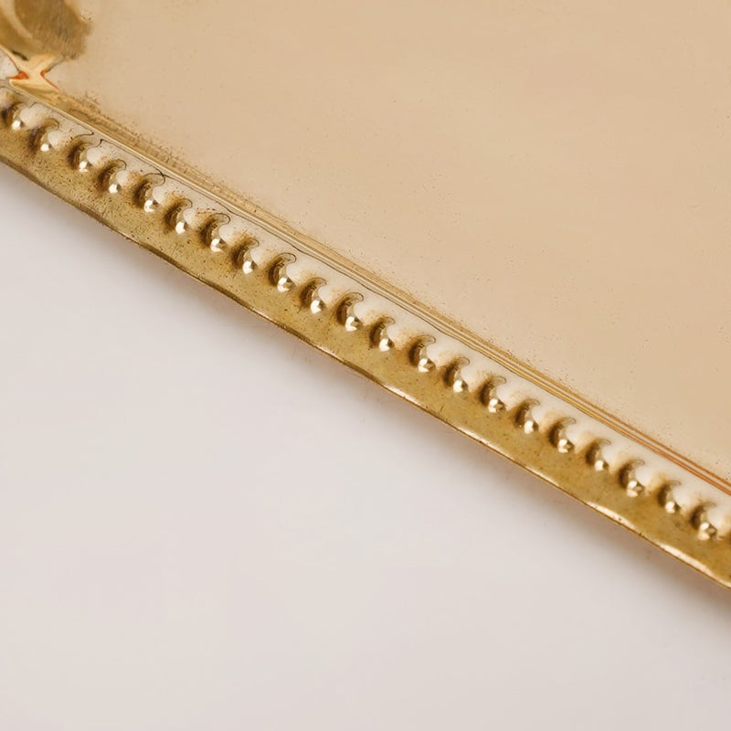 Contemporary Triangular Brass Decorative Tray