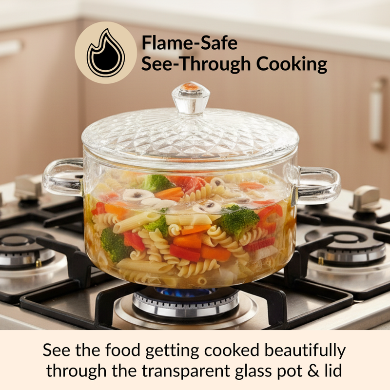 Cooking Pot With Embossed Lid 1800ml