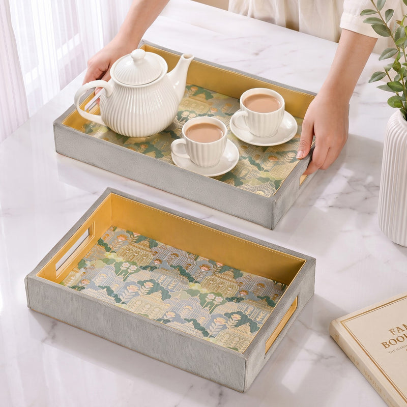 Fleure Heritage Tray Set Of 2