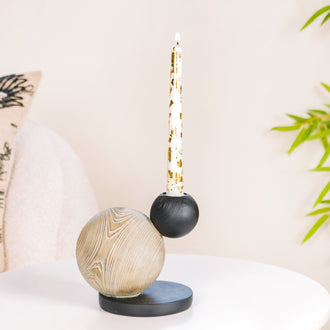 Celestial Modern Decor Candle Holder Showpiece- Celestial Modern Showpiece, Modern Decor Accent, Celestial Decor Piece, Contemporary Celestial Art