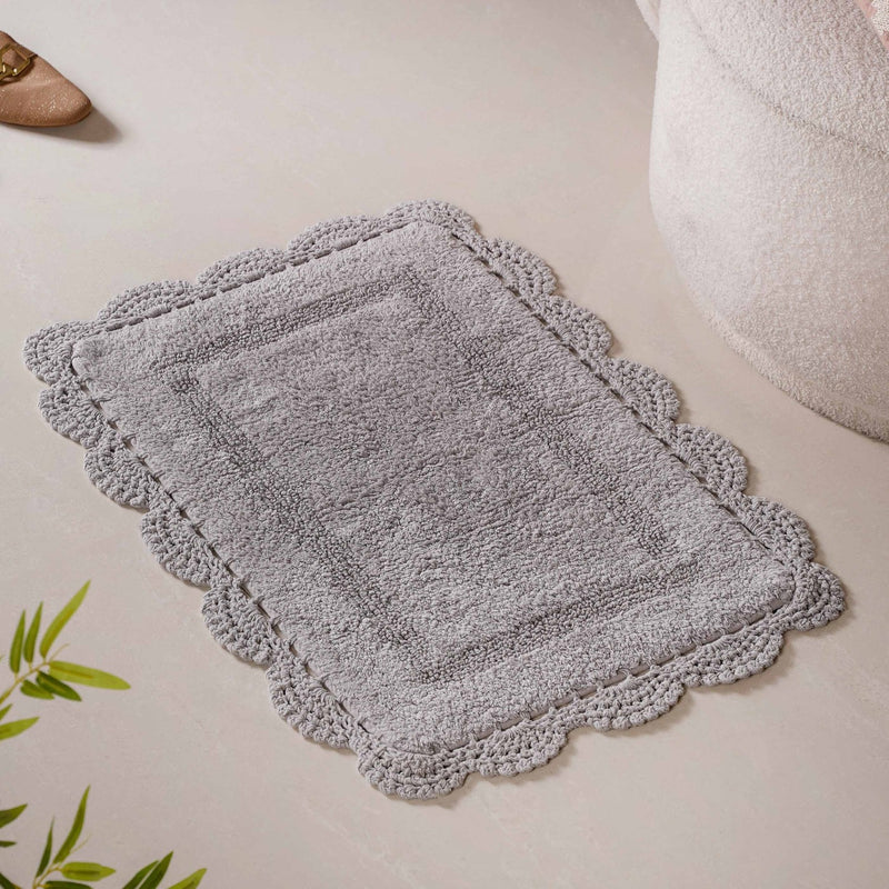 Plush Pure Cotton Door Mats Set Of 2 29x21 Inch