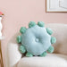 Pom Pom Cushion Mint Green 17x17 Inch